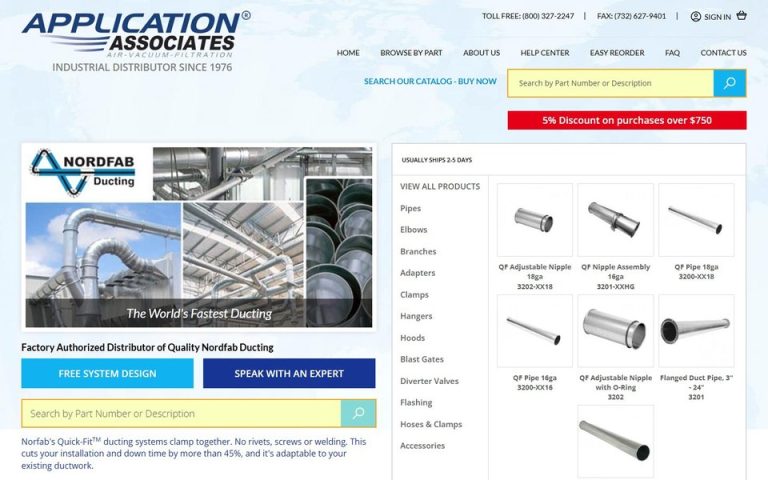 Application Associates: Quick Fit Ducting