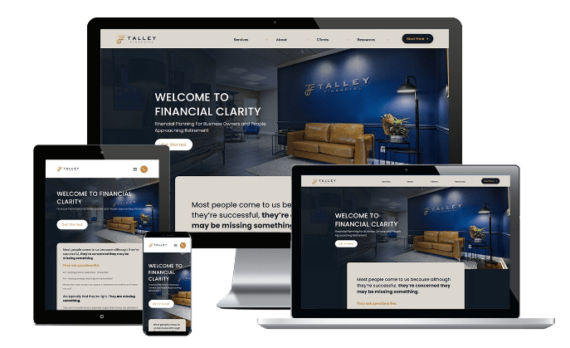 Talley Financial Web Design Custom Website