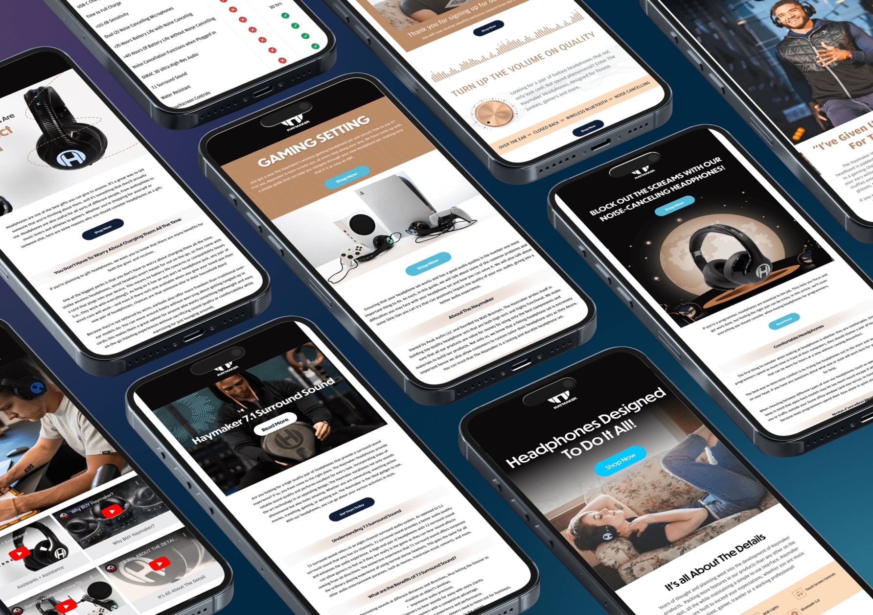 The Haymaker, Email and SMS Marketing Showcase