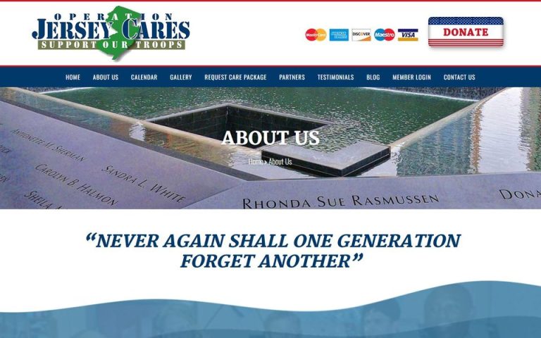 Operation Jersey Cares Org: About Operation Jersey Cares