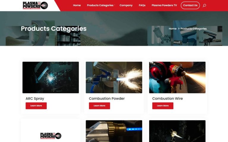Plasma Powders: Products Categories