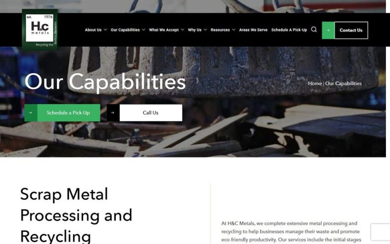 H&C Metals: Scrap Metal Hauling & Processing