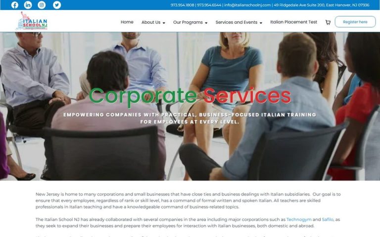 Italian Grammar School: Corporate Services