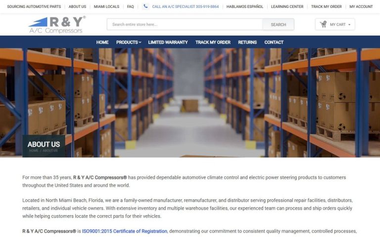 R & Y A/C Compressors: About R & Y A/C Compressor
