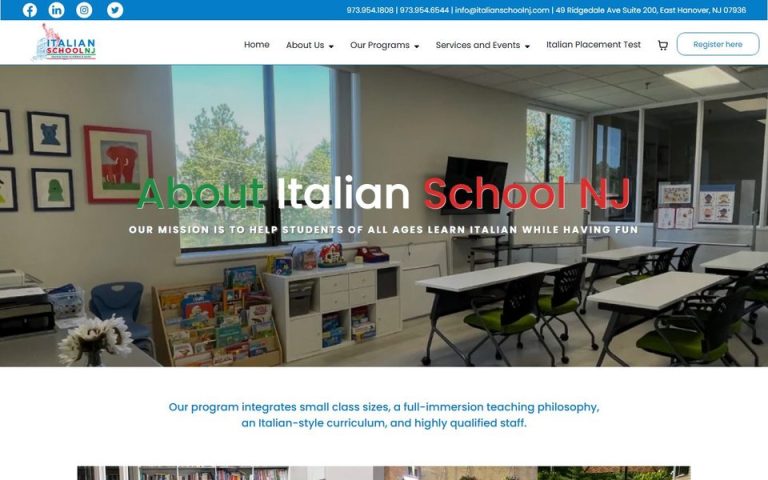 Italian Grammar School: About Italian School NJ