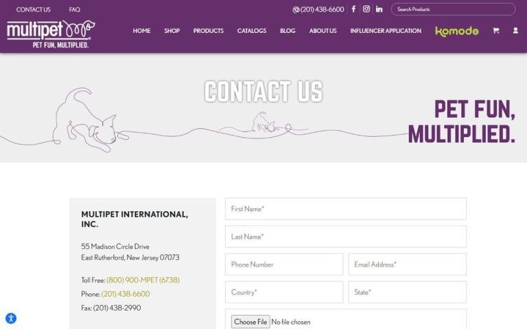 Multipet International: Contact Us