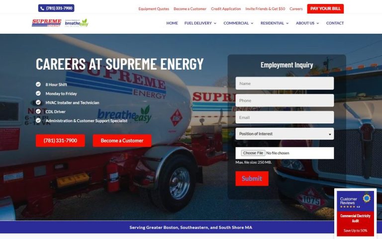 Supreme Energy: Careers at Supreme Energy