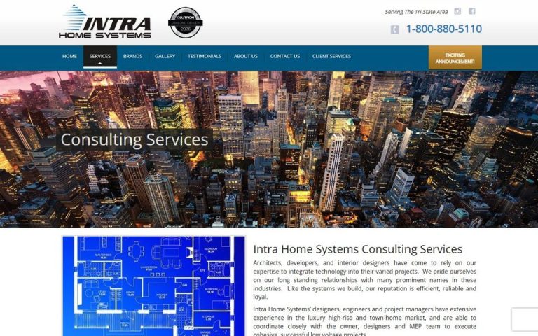 Intra Home Systems: Consulting, Planning, Design Services