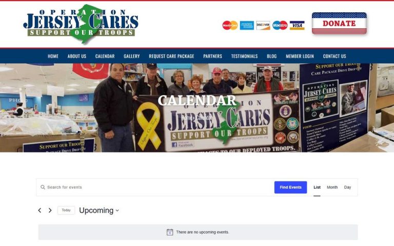 Operation Jersey Cares Org: Upcoming Events