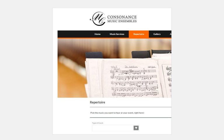 Consonance Music Ensembles: Repertoire
