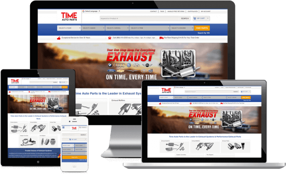 TimeAutoParts Web Design Ecommerce