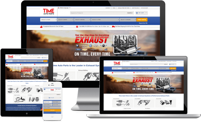 Ecommerce website for automotive parts