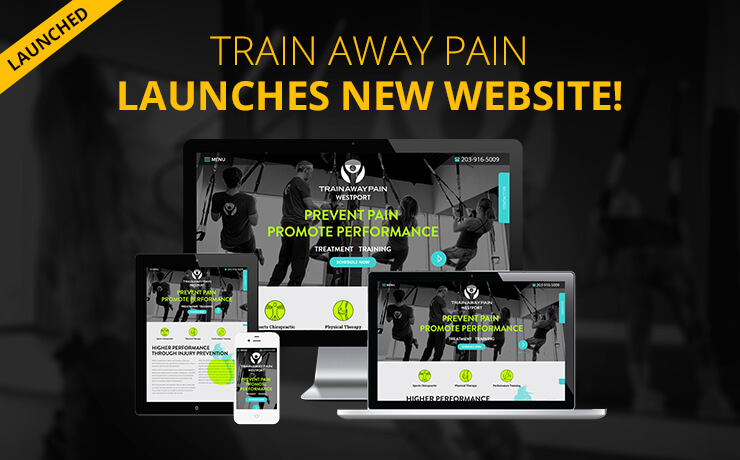 Fitness Center 'Train Away Pain' Gets New Website Design!