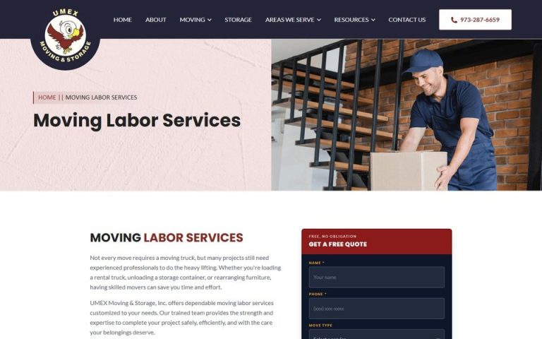 UMEX Moving & Storage: Moving labor services