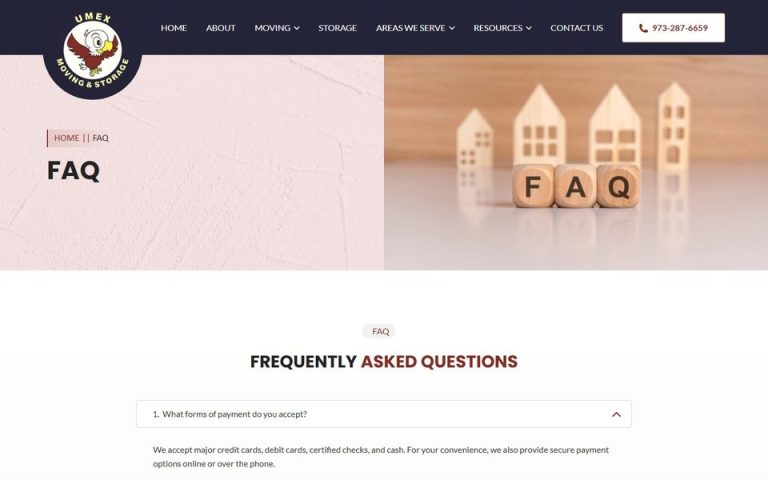 UMEX Moving & Storage: Moving FAQ