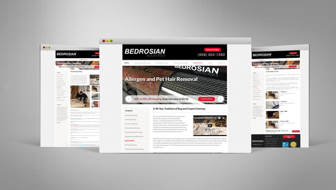 Bedrosian Industries website designs