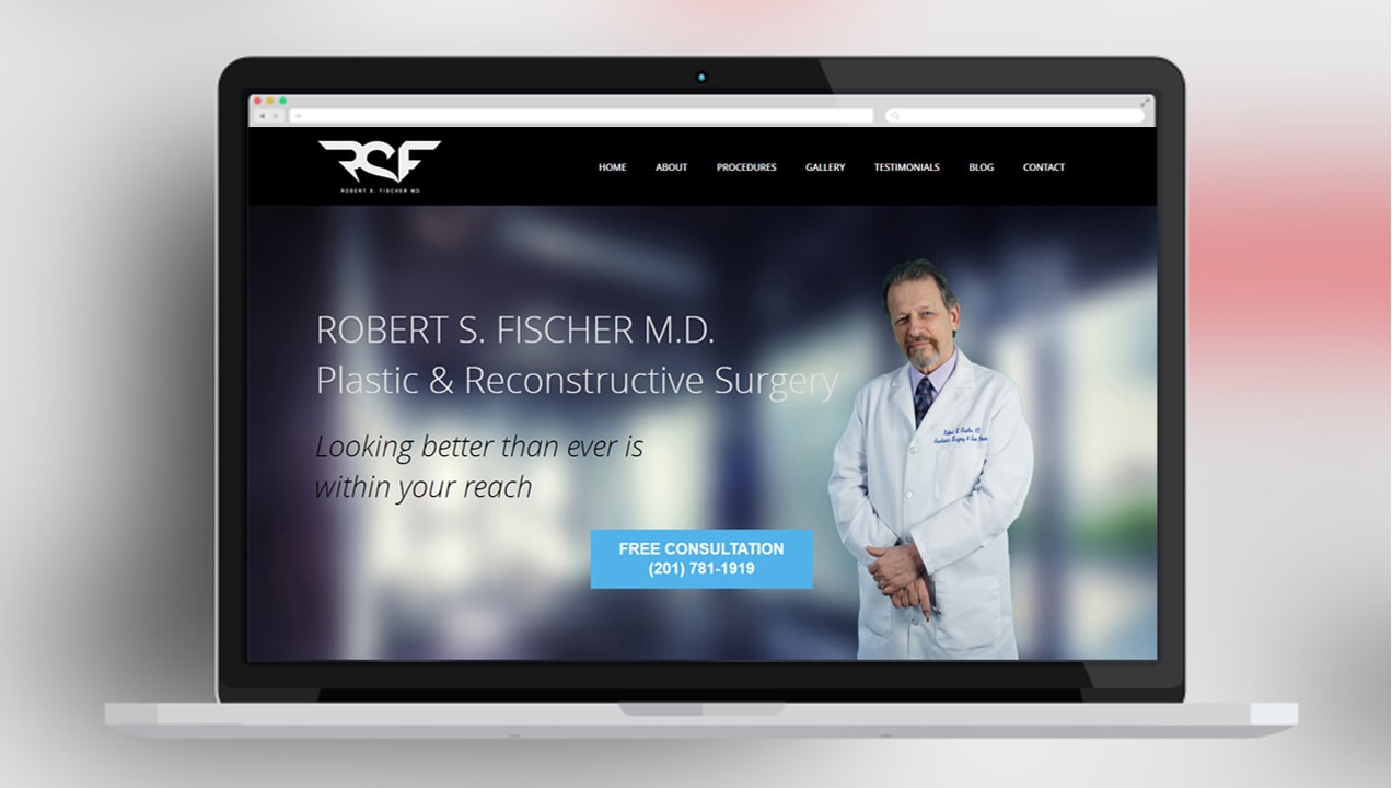 Robert Fisher upgraded website design