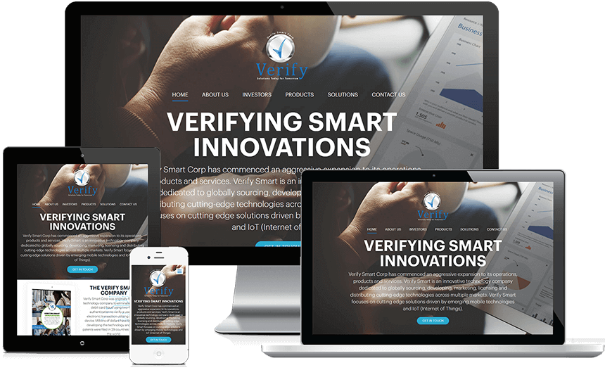 Custom Website for Verify Smart Corp