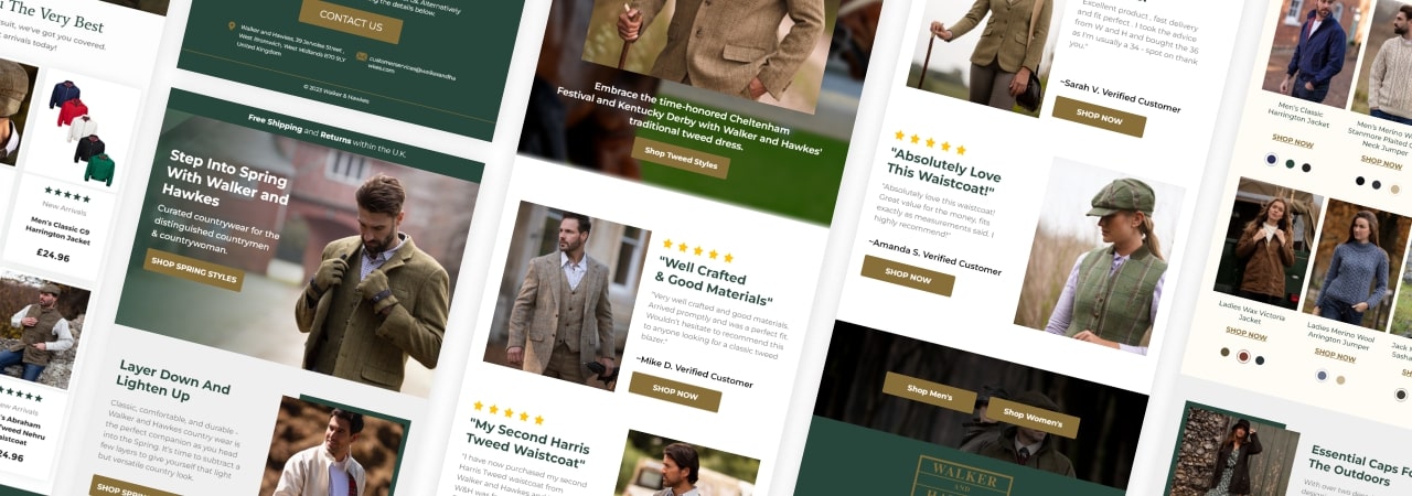 Walker & Hawkes magazine banner