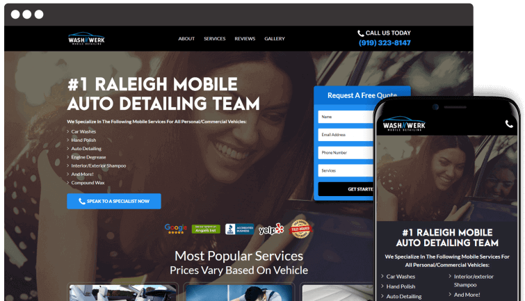 Wash N Werk: Local Business Website Redesign