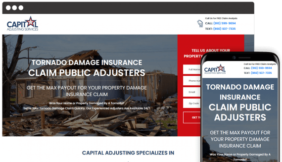 Capital Adjusting Services Web Design Business to Business