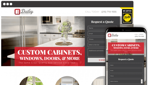 Dailey Manufaacturing Web Design Home Services