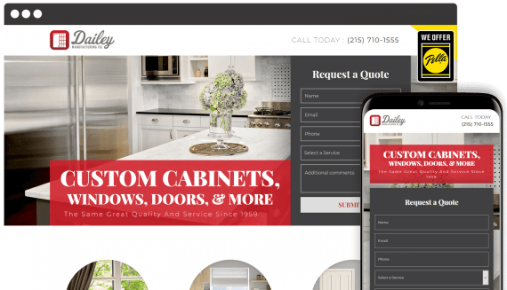 Dailey Manufacturing Web Design Home Services