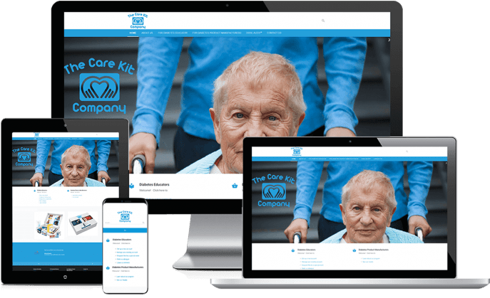 Custom website design for diabetes care