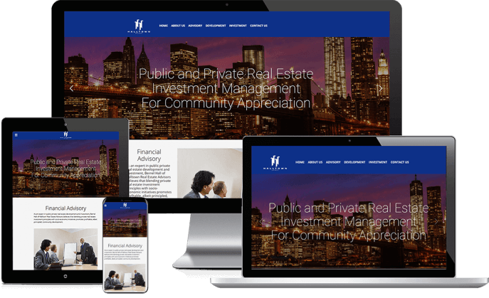 Custom website design for a real estate firm