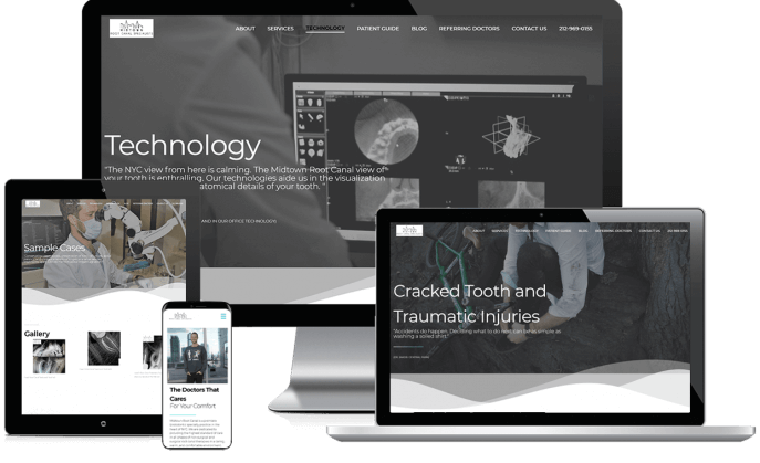 Custom website design for an endodontist