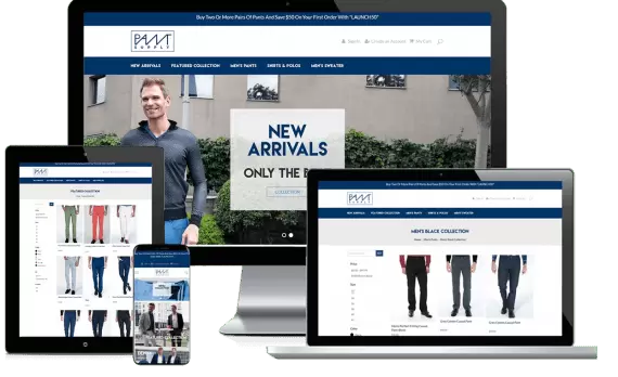 Pant Supply Web Design Retail