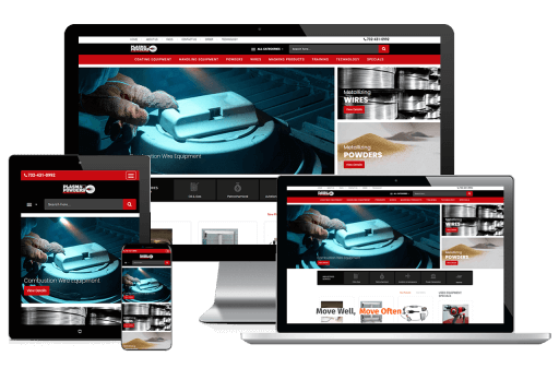 Plasma Powders Web Design Custom Website