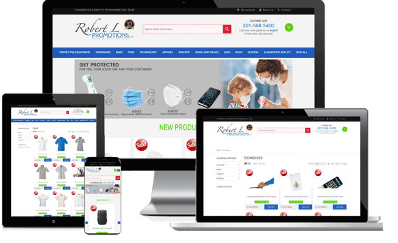 Robert L Promotions Web Design Ecommerce