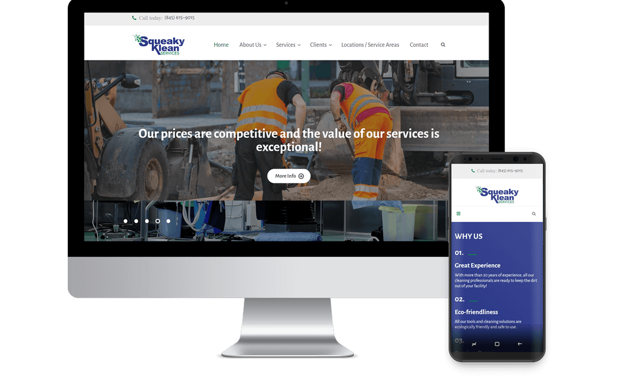 Squeaky Klean Services Responsive