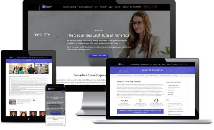 Custom website design for financial education