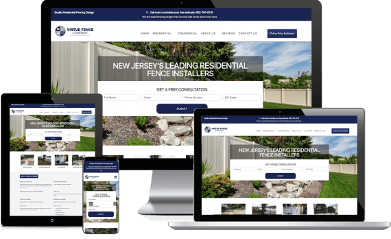 Virtue Fence Company Web Design Home Services