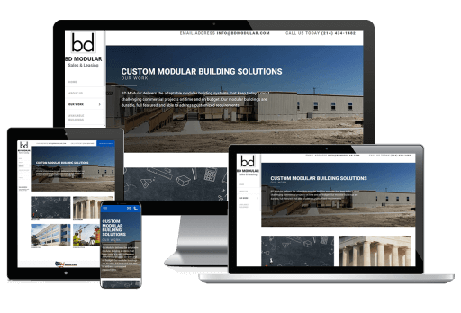 BD Modular & Leasing Web Design Business to Business