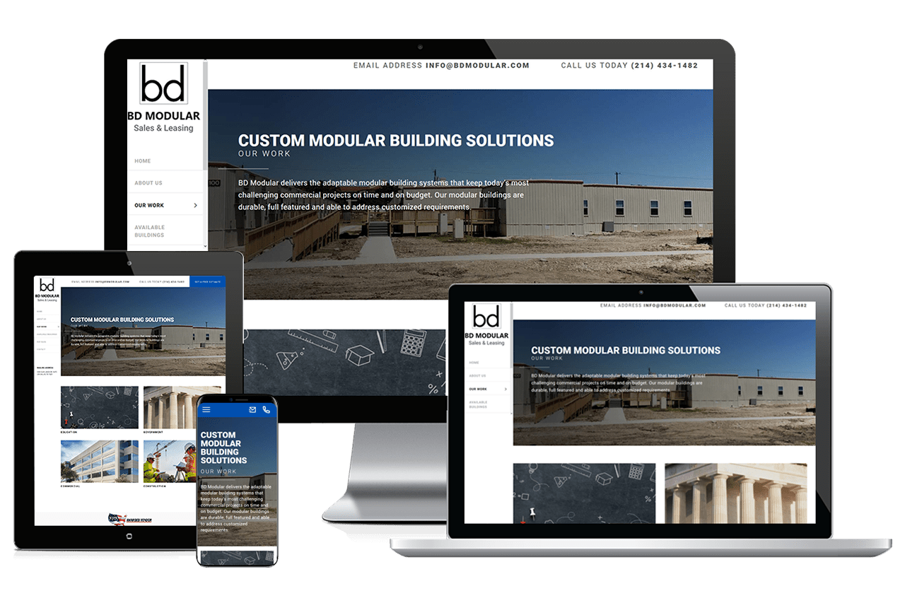 Custom Modular Building Website Design | Best Web Design for Commercial ...