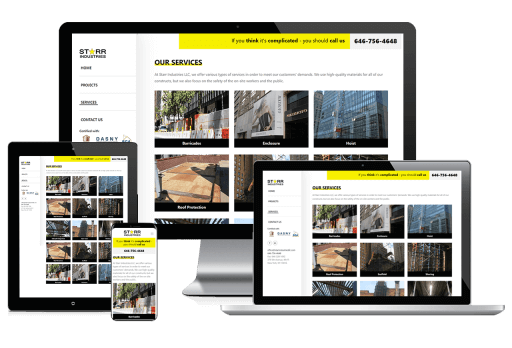 Starr Industries Web Design Custom Website
