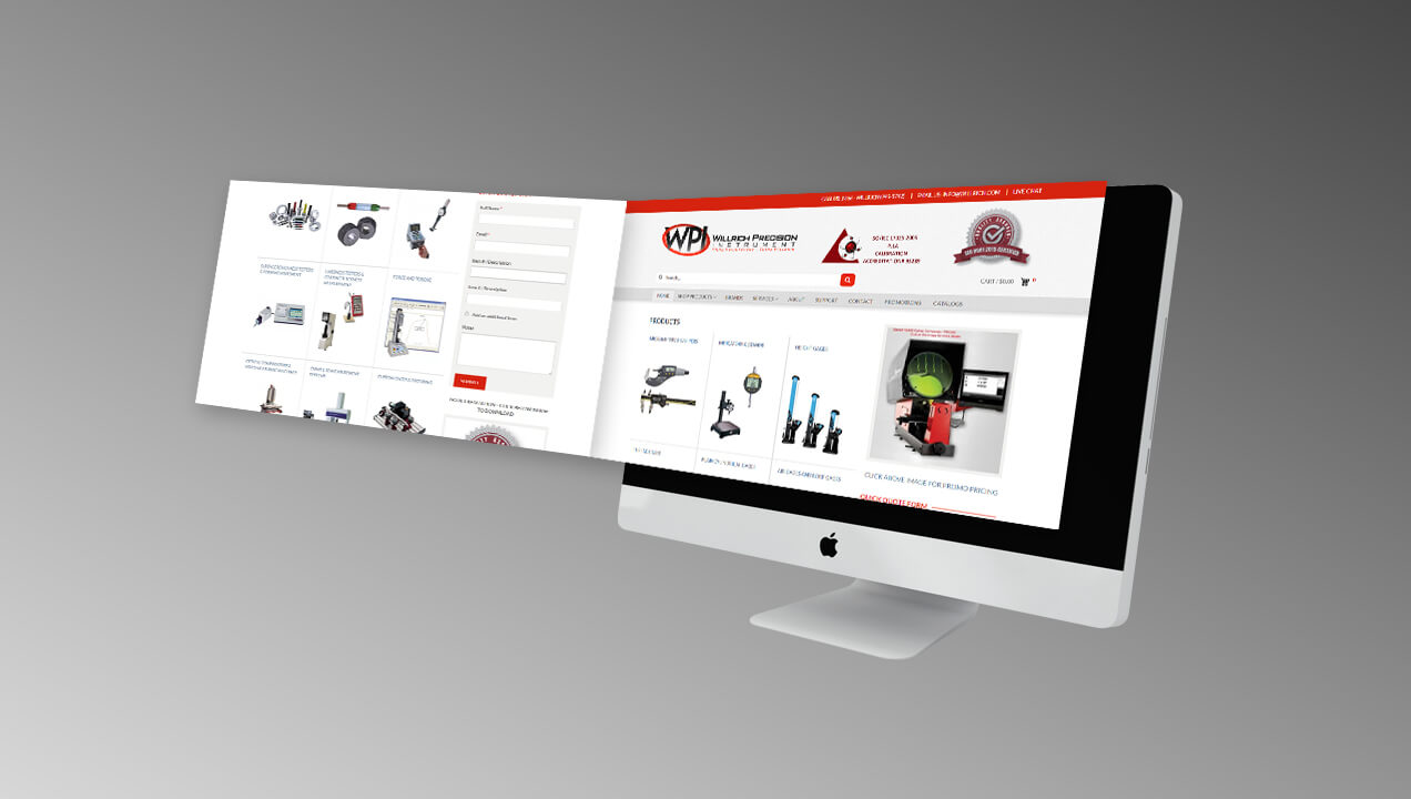 Willrich Precision Instruments responsive website design