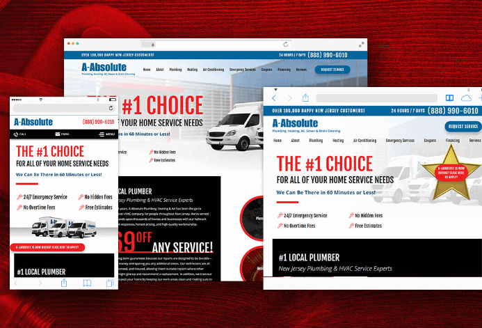 A-Absolute Plumbing WordPress Website