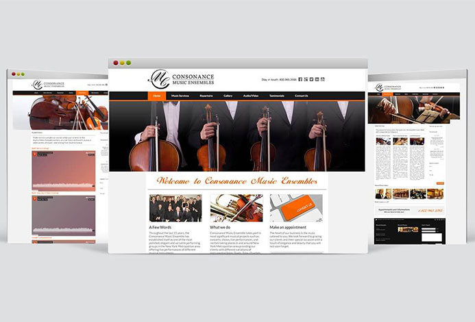 Consonance Music Ensembles Magento Website