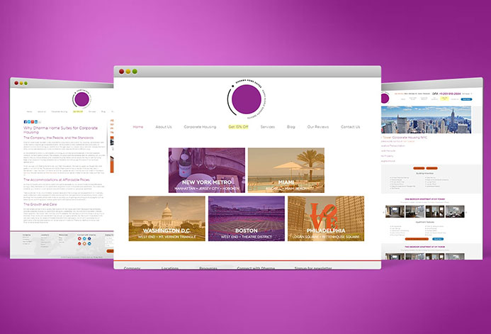Dharma Home Suites WordPress Website