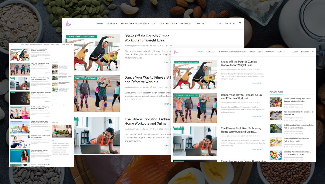 Workouts by ZZ Social Media Before After Retail Industry