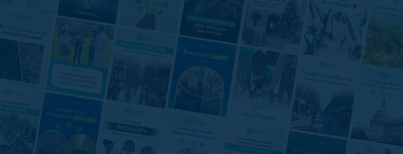 Social Media Growth for Zero Waste Solutions Banner