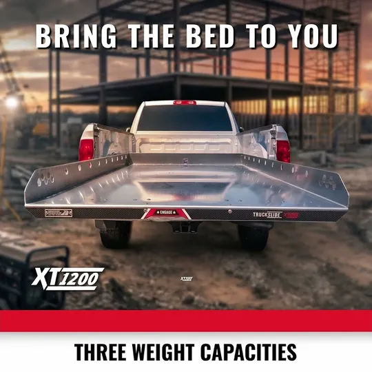 Highway Products video ad: bring the bed to you, truck slides in three weight capacities