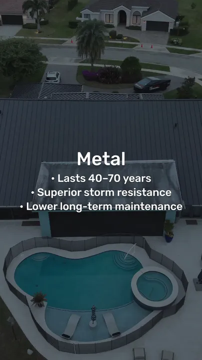 Innovative Roofing YouTube Short: tile roof vs metal roof, which is better for South Florida